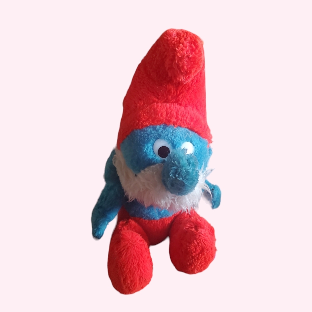 Vintage papa smurf plush